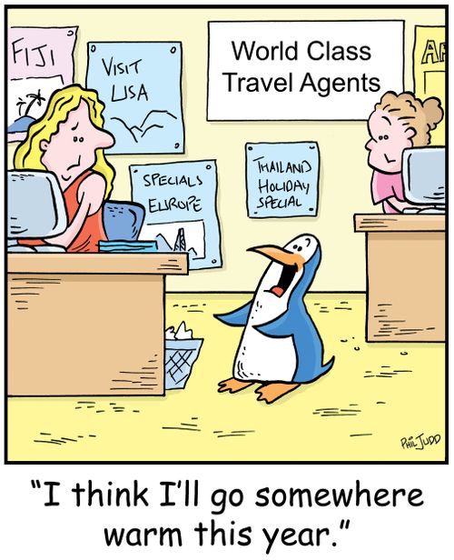 'I think I'll go somewhere warm this year.'