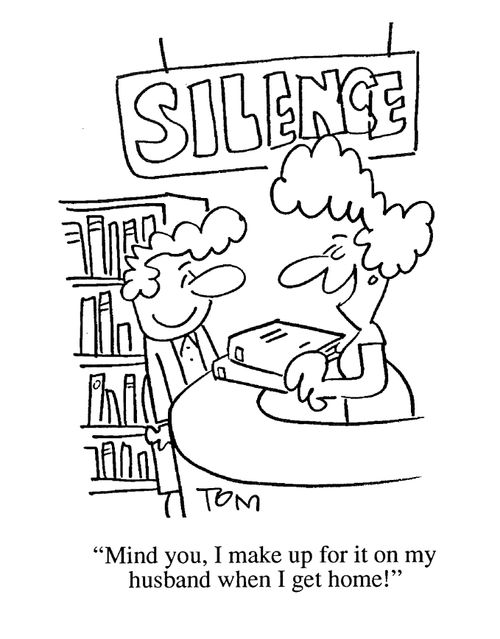 'Mind you, I make up for it on my husband when I get home.'