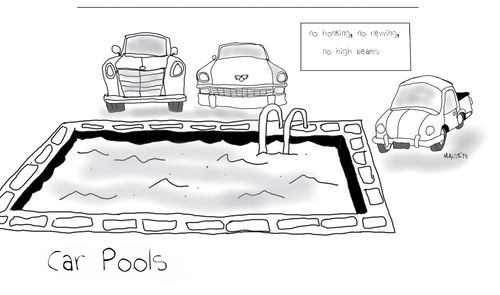 Car pools.