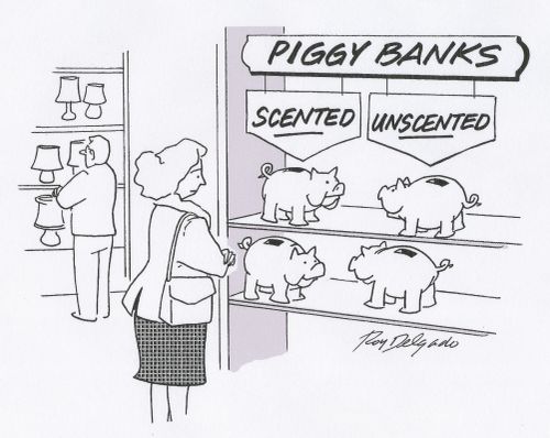 Piggy banks - scented or unscented.