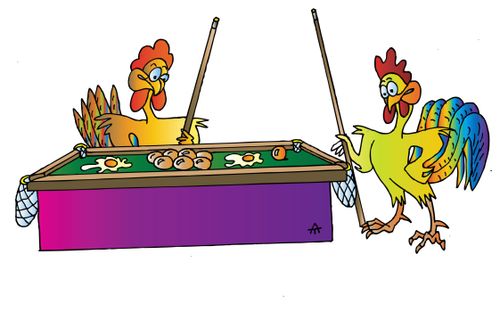 Billiards and cocks