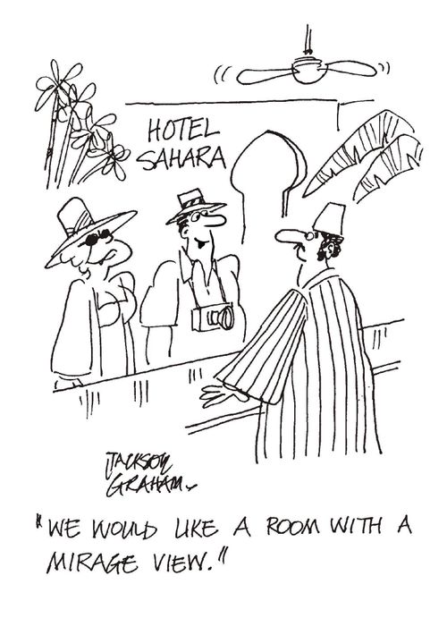 "We would like a room with a mirage view."