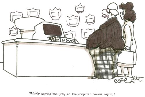 Mayot: 'Nobody wanted the job, so the computer became mayor.'