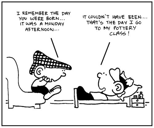 'I remember the day you were born. . .It was a Monday afternoon.'