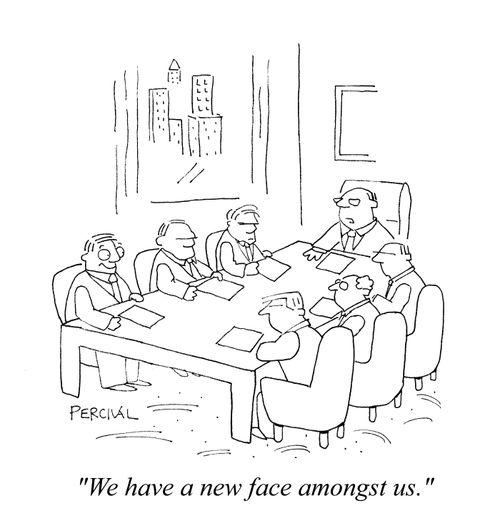 'We have a new face amongst us.'