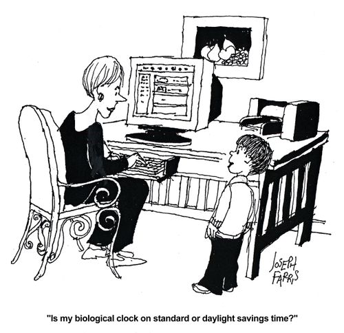 'Is my biological clock on standard or daylight savings time?'
