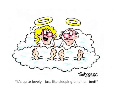 'It's quite lovely - Just like sleeping on an air bed!'
