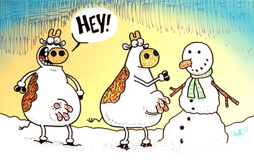 Snowman carrot substitute.