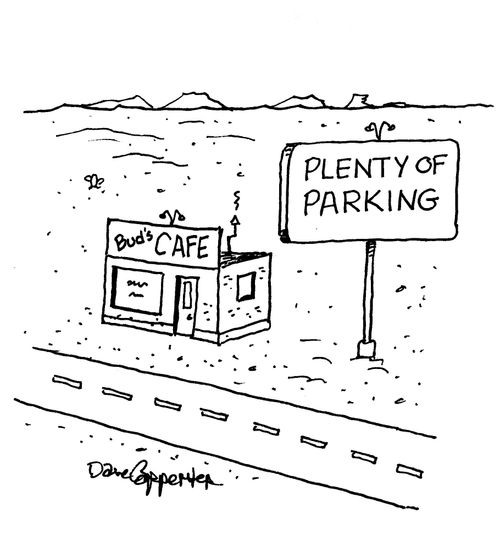 Bud's Cafe: Plenty of Parking.