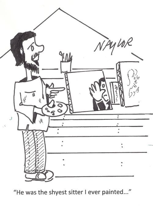 'He was the shyest sitter I ever painted...'