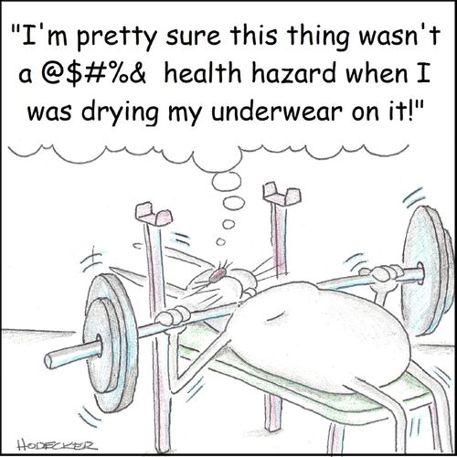 'I'm pretty sure this thing wasn't a @$#%& health hazard when I was drying my underwear on it!'