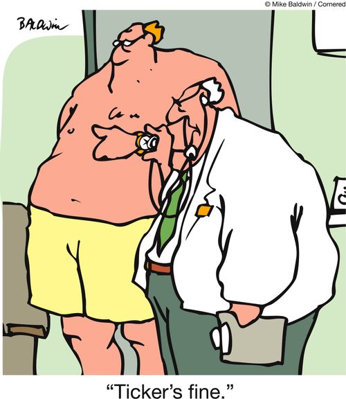 'Ticker's fine.'