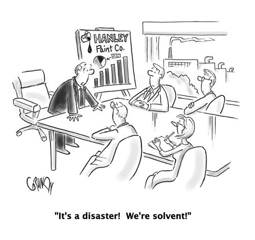 Paint company exec to board: 'It's a disaster!  We're solvent!'
