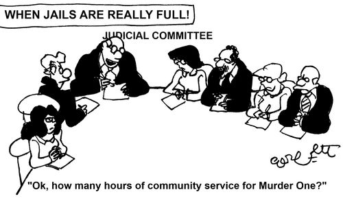 'Ok, how many hours of community service for Murder One?'