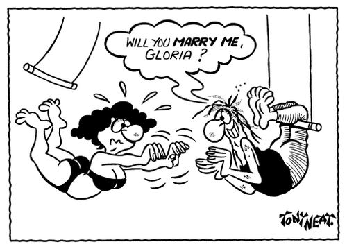'Will you marry me, Gloria?'