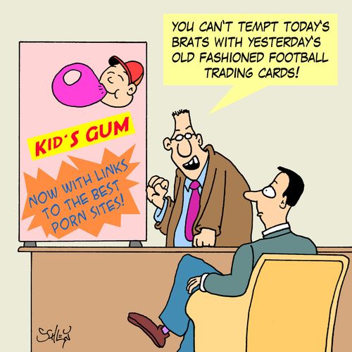 'You can't tempt today's brats with yesterday's old fashioned football trading cards!'