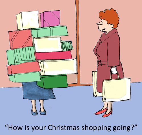 'How is your Christmas shopping going?'