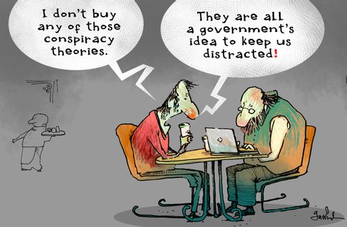 'I don't buy any of those conspiracy theories.'