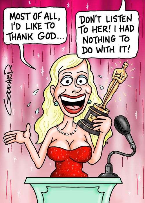 'Most of all, I'd like to thank god. . .'