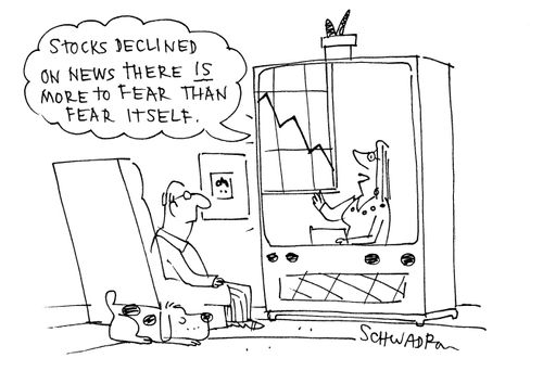 'Stocks decline on news there is more to fear than fear itself.'