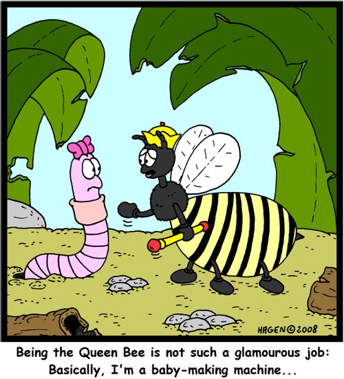 'Being the Queen is not such a glamorous job: Basically, I'm a baby-making machine...'