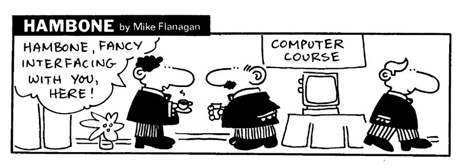 STRIP Hambone: Interfacing at a computer course