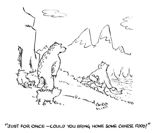 'Just for once - could you bring home some chinese food?'