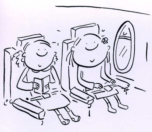 Flight seats.