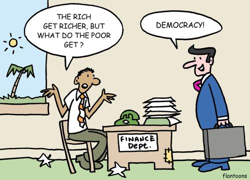 'The rich get rich, but what do the poor get?'