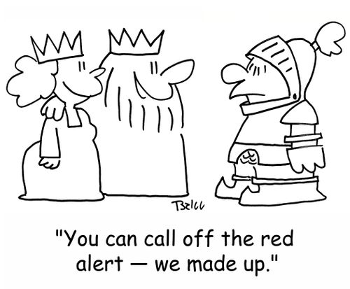 'You can call off the red alert -- we made up.'