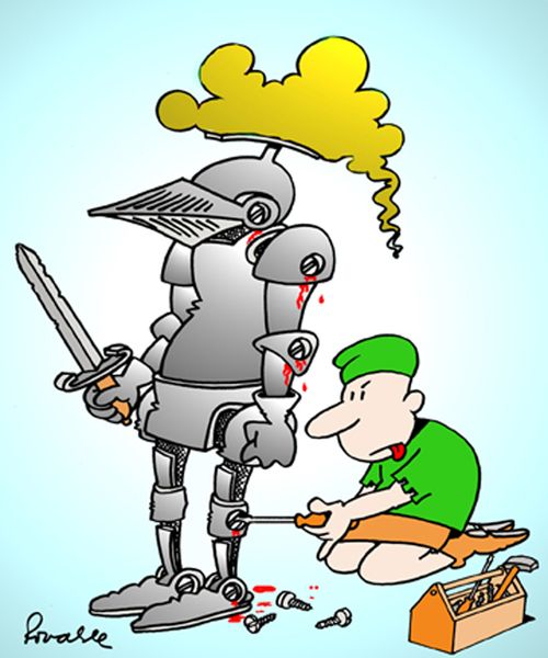 Armour Being Screwed On.