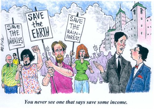 'You never see one that says save some income.'