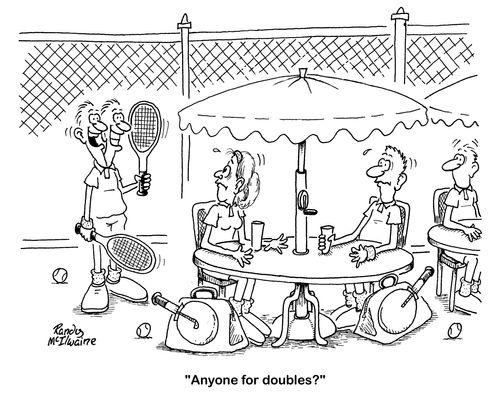 'Anyone for doubles?'