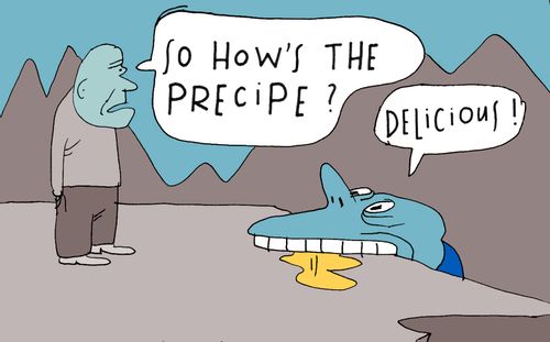 'So how's the precipice?'