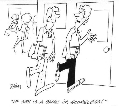 'If sex is a game I'm scoreless!'