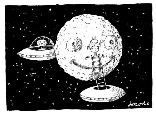 Alien Painting Moon