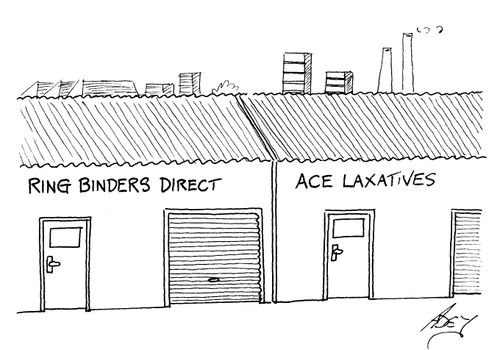'Ring binders Direct'  'Ace Laxatives'