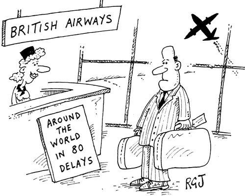 'British Airways'  'Around the world in 80 delays'