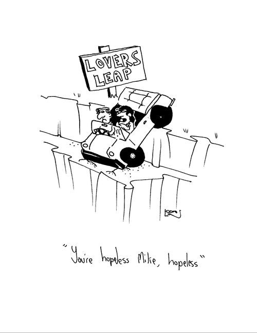 'You're hopeless Mike, hopeless...'
