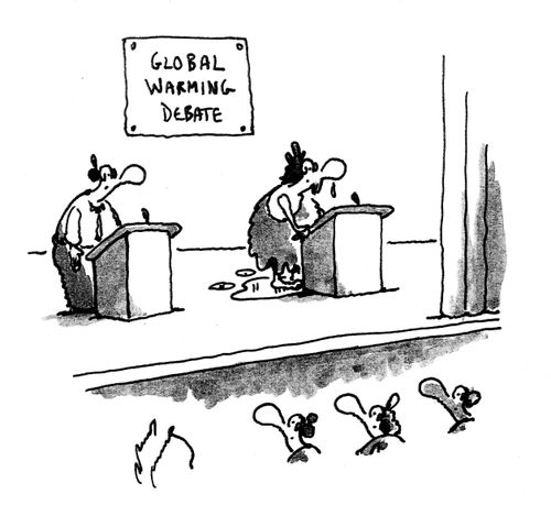 Global warming debate.