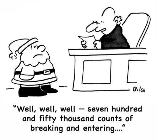 'Well, well, well -- seven hundred and fifty thousand counts of breaking and entering....'