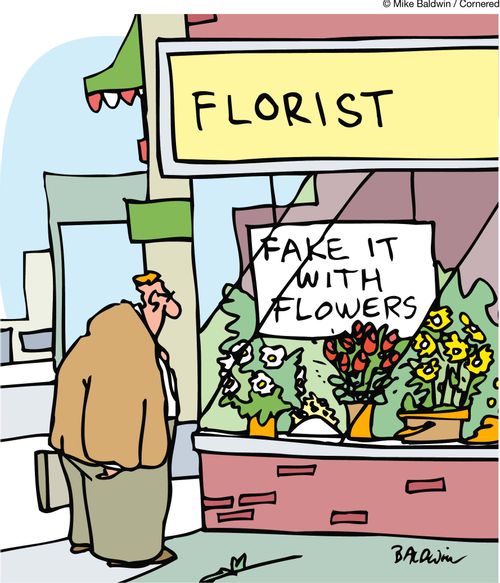 Fake it with Flowers.