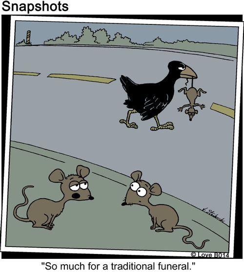 So much for a traditional funeral.
