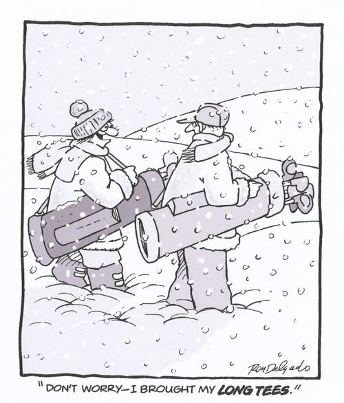 'Don't worry - I brought my long tees.'