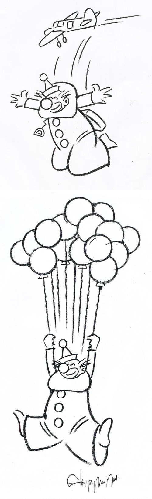 A clowns parachute.