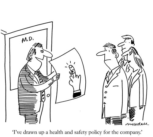 'I've drawn up a health and safety policy for the company.'