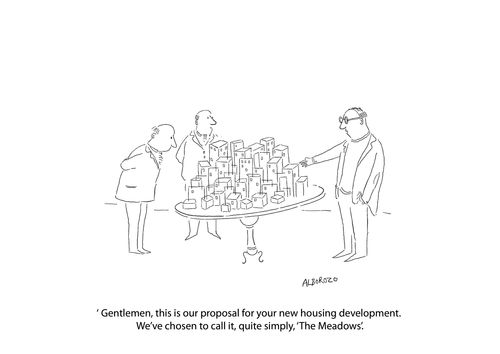 This is our proposal for your new housing development. We've chosen to call it The Meadows.