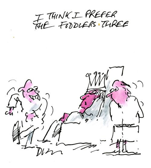 'I think I prefer the fiddler's three.'