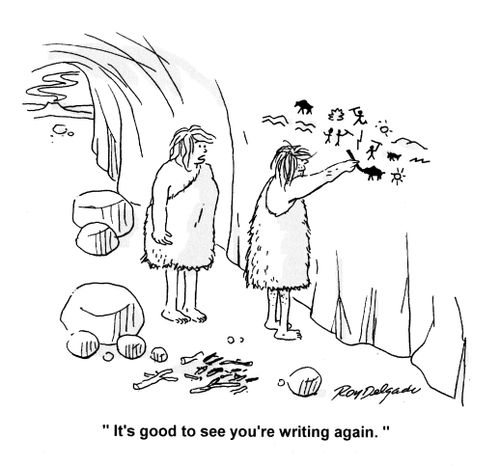 'It's good to see you're writing again.'