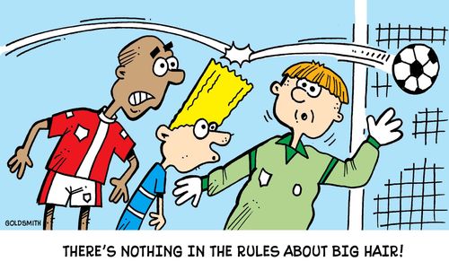 There's nothing in the rules about big hair.